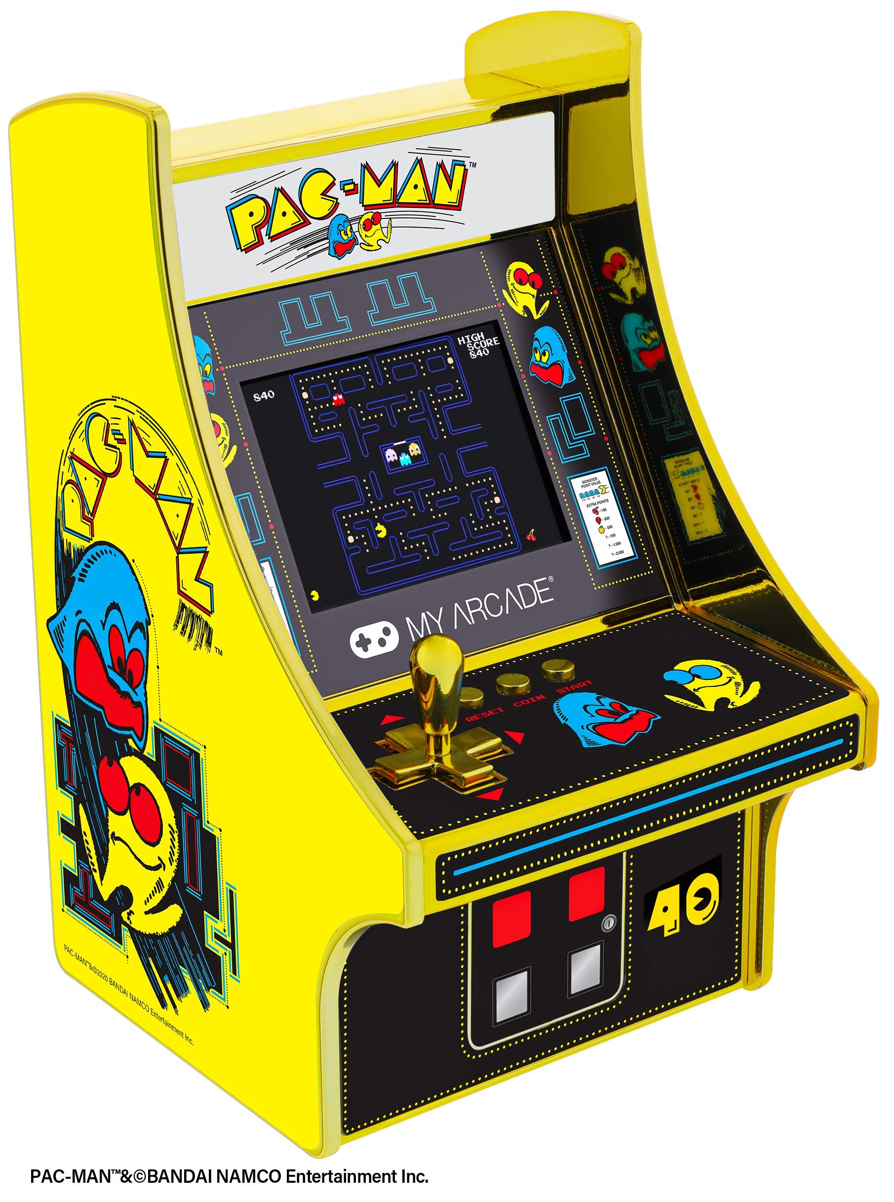 My Arcade Micro Player Pac-Man Édition 40e anniversaire Mini cabine rétro My Arcade Micro Player Pac-Man Édition 40e anniversaire Mini cabine rétro